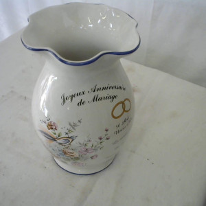 Vase décoratif 50 ans mariage