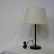 Lampe à poser noire et rose