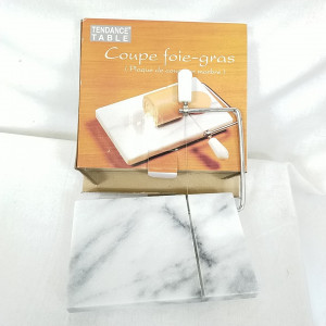 Plaque de marbre coupe foie gras