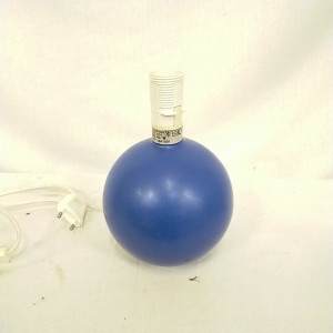 Pied de lampe boule bleu