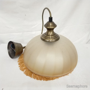 Lustre boule à frange