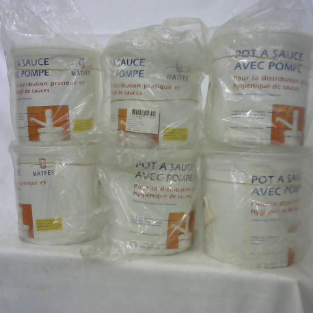 Pot à sauce avec pompe 