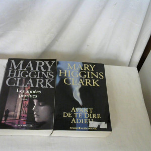 Lot 2 livres Mary Higgins Clark